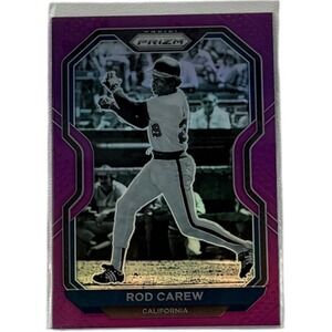 2021 Panini‎ Prizm Rod Carew Purple Prizm #99 - California Angels
